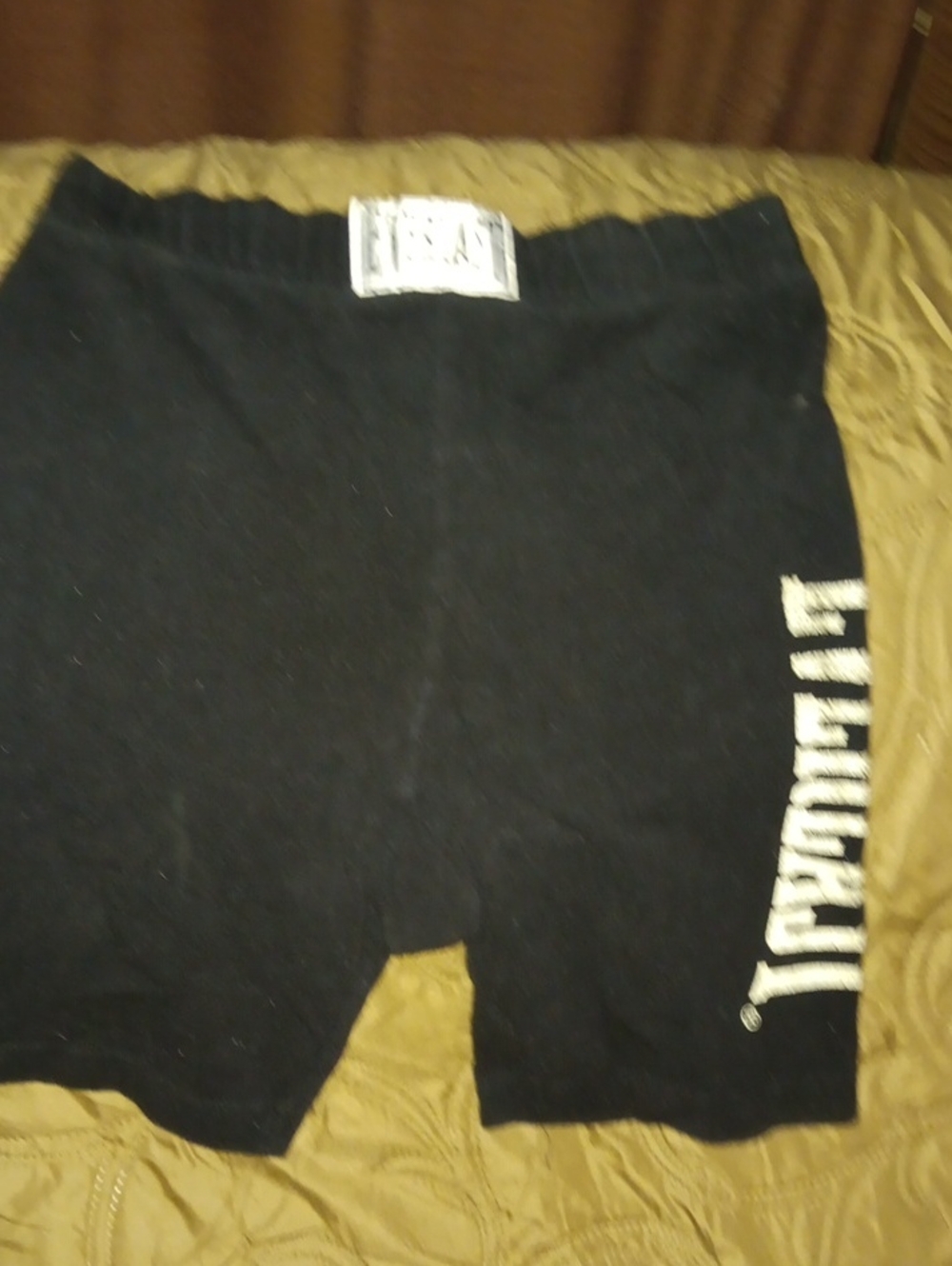 Everlast Black Women's Bike Shorts with White Logo